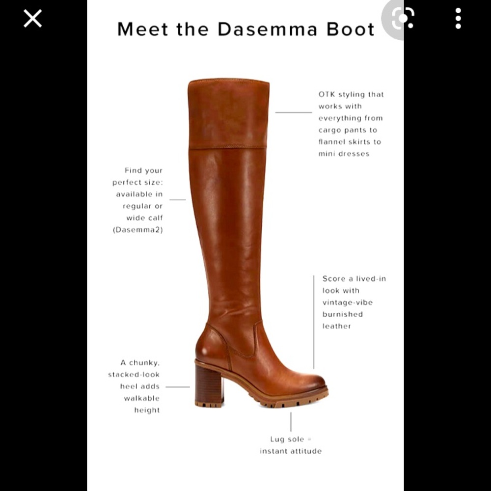 Vince Camuto Dasemma Heeled Over-Knee boots Size 12, New In box never worn